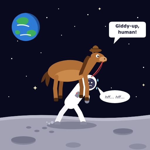hershyb_'s tweet photo. grok 4.5 vs fable 5 creating an SVG of a horse riding an astronaut https://t.co/3E3FDLU5Ka