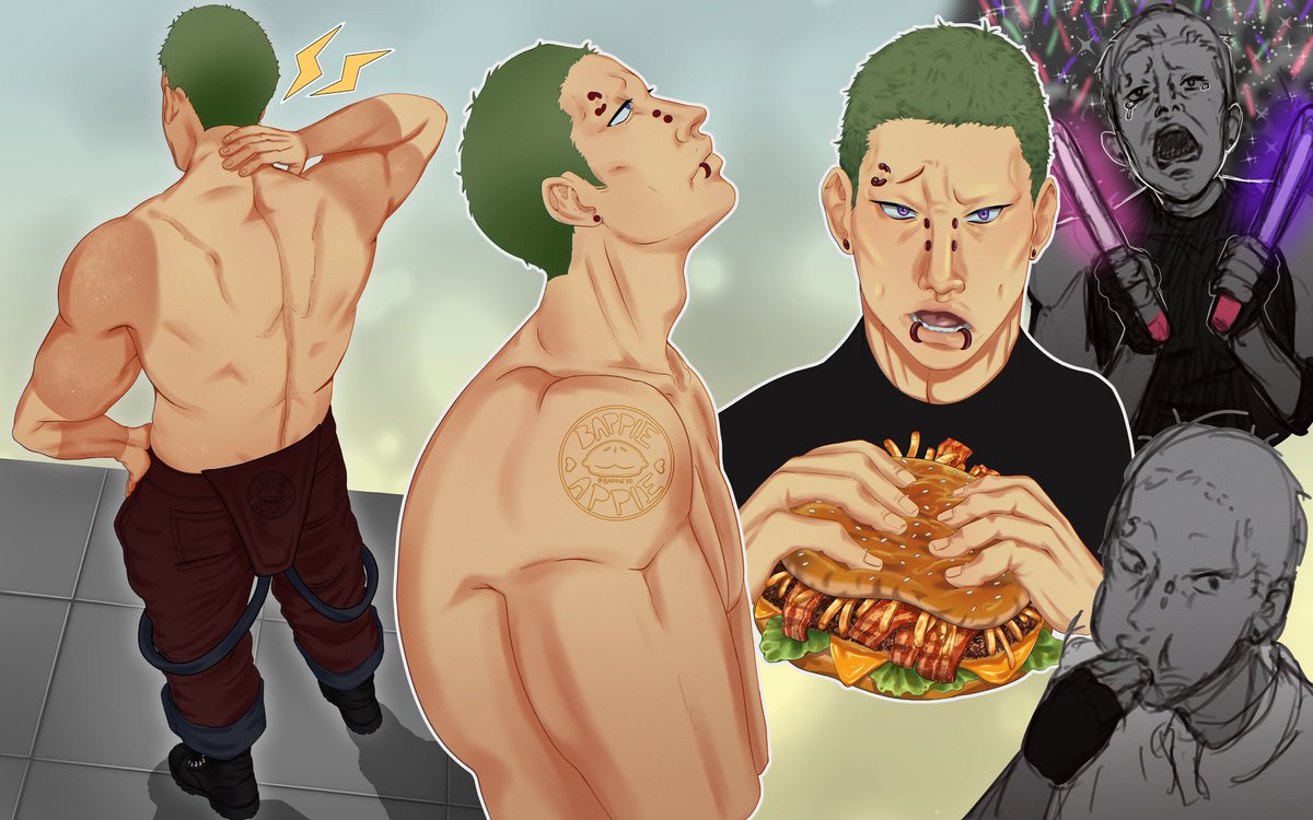 Bappie3D's tweet photo. Character page 1 #digitalart #illustration #oc #originalart https://t.co/0Mq19UOJdL