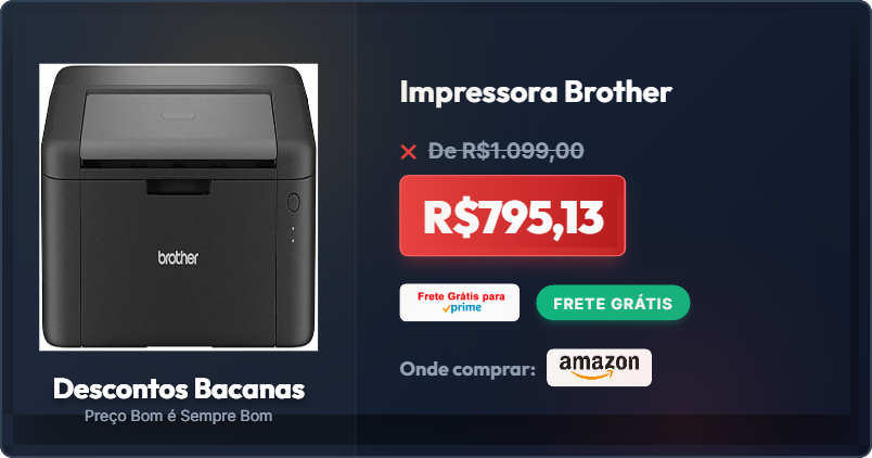 descontosbr's tweet photo. CORRE ANTES QUE ACABE! 🏃‍♂️💨

Impressora Brother

🔥 R$795,13 [28% OFF]
❌De R$1.099,00

🚚 Frete GRÁTIS Amazon Prime
🛒 COMPRE AQUI: https://t.co/gCeTTrI7pw

#Achadinhos #Oferta https://t.co/0PS1U9Wdkh