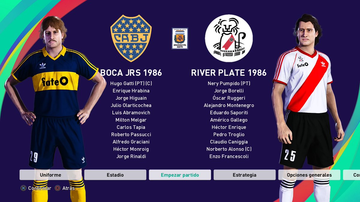 juanmdenize's tweet photo. Este viernes está disponible para adquirir el Metropolitano 1986 argentino para Pes 2021, tanto para consola como para Pc. Son 19 equipos con todos sus kits y planteles de la época. Es un trabajo pago que ya lo podés pedir por privado! https://t.co/n0MWUT4pmQ