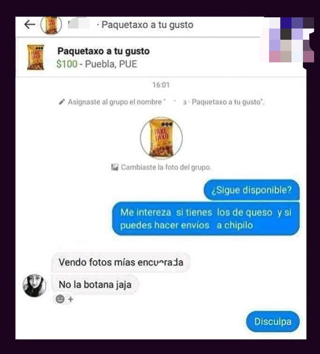 MorrasOutOfCont's tweet photo. Ya no se puede comprar paketaxo a gusto https://t.co/e6PCtjLYb3
