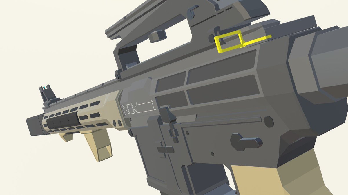 Xx7ExX's tweet photo. #gun  #3dmodeling 

これのモチーフとなったのはCOD:IWのNV4だったりする https://t.co/bkXSMexqD1