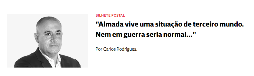 lvsa2026's tweet photo. A última vez que passei por Almada, a sensação com que se fica é que foi completamente invadida por hordas do terceiro mundo. 

Portanto, é caso para dizer: combina com o resto. https://t.co/VV42RbWZLP