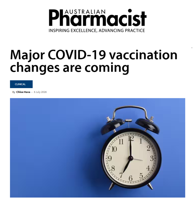 BigBadDenis's tweet photo. Australia is changing how you get your COVID-19 vaccine starting October 1, 2026.

The old pharmacy program (CVCP) is shutting down, and vaccines are moving over to the national program (NIPVIP). Eligible people will still receive funded vaccines, while others must pay privately. https://t.co/791M1SOBP1