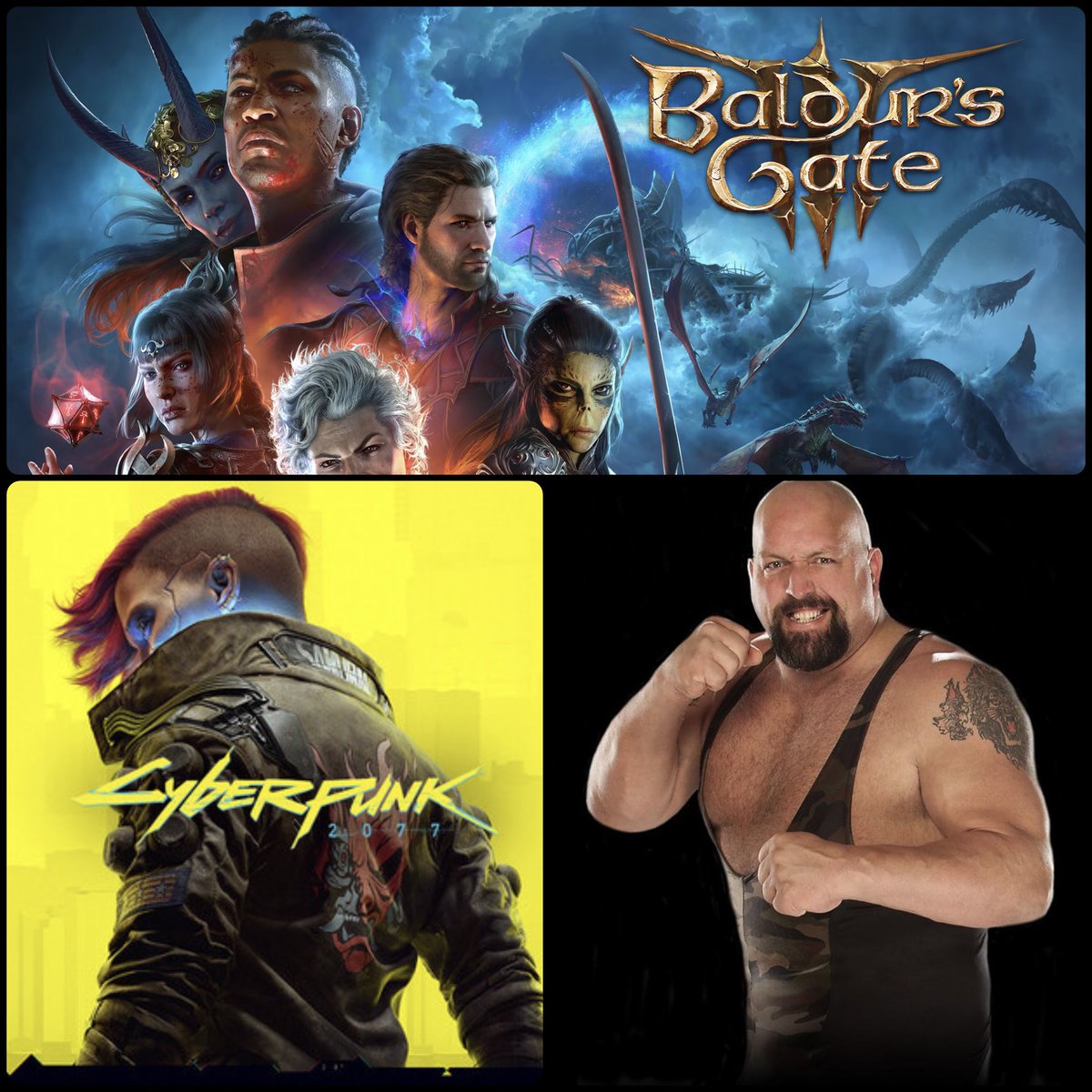 FadeAwayMedia's tweet photo. The Big Show speaks on video games he plays today: 

‘Baldur's Gate’ =  2,160 hours played 

Cyber Punk = 1,440 hours played. 

(@CallMeAgent00) https://t.co/6QE0XDRs6q