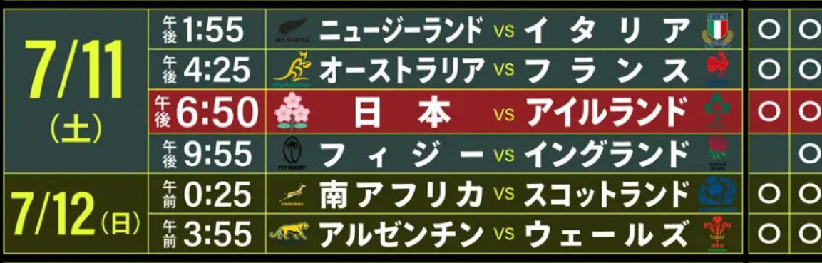 jhata99's tweet photo. ＃NationsChampionship Rugby round2 日程
FIJ v ENGを除いてWOWOWで放送
注目カードは🇬🇸対🇮🇹，🇦🇺対🇫🇷　🇿🇦対🏴󠁧󠁢󠁳󠁣󠁴󠁿 https://t.co/EnUHStOXv2