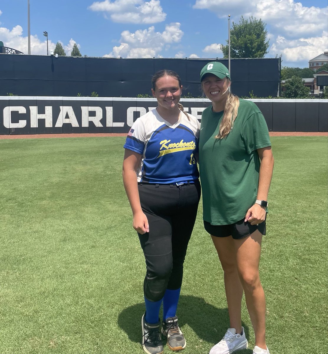 ko_Martinez_nc's tweet photo. Kaylee Atwood (2029) had a great day at the Charlotte Prospect Camp! A huge thank you to Coach Breault and staff for a great experience! #ninersnation #2029pitcher #2029uncommitted @Kayleeatwood29 @CharlotteSB https://t.co/hXgJdwfAml