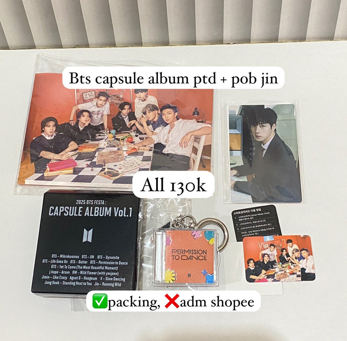 Yentaegi's tweet photo. WTS BTS INA

BTS POB Arirang Photocard A B
Album bts ptd capsule

✅ Packing
❌ Adm shopee
🏠 Jateng (ina)

Wts aab bts indonesia wtb wtt arirang tour pob pc bts po weverse pob wv rapline vocalline v rm suga jk jimin https://t.co/wBIojnQSrD