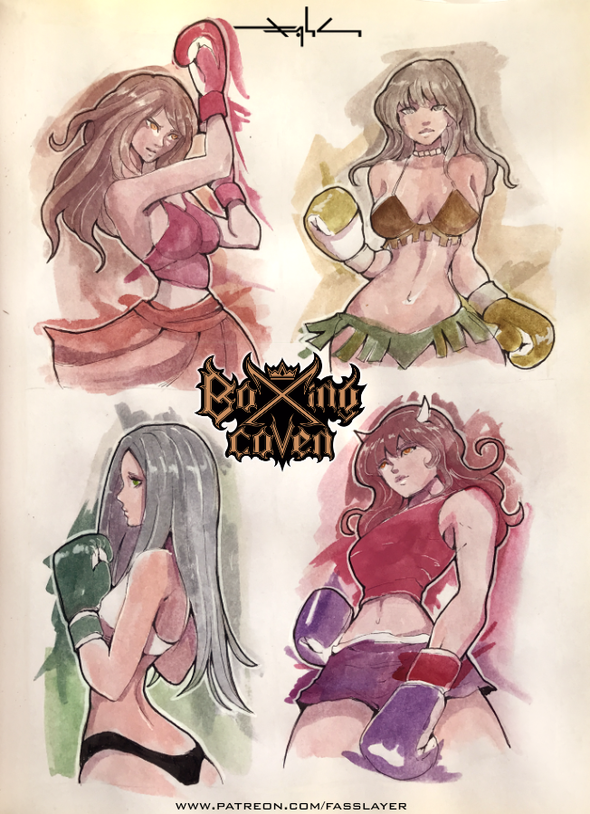 FASSLAYER's tweet photo. Four new fighters.
Four different styles.
Third roster pack from Boxing Coven
This pack includes:
Full color roster illustration
character iD version
Lineart version
Individual character crops
Roster Banner
#boxingcoven #femalefighter
https://t.co/ZftpCmiLOf https://t.co/DMh8RXjtk4