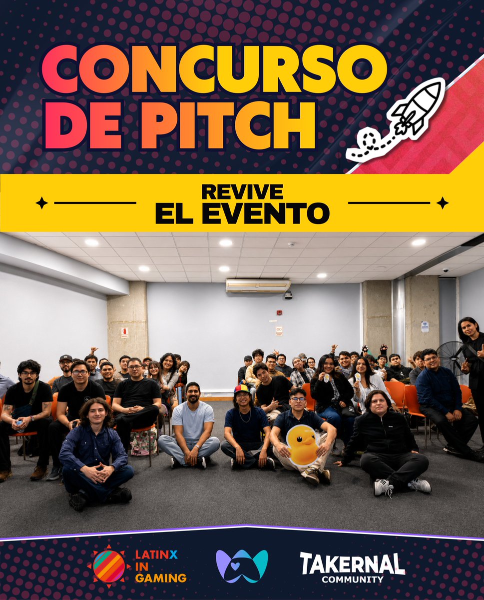 TakernalCmty's tweet photo. ¡Gracias por ser parte de nuestro Concurso de Pitch en el Indie Checkpoint!

Agradecemos a @WLoveGames  por brindarnos un espacio dentro del evento Indie Check Point y a @LatinosinGaming  por hacer posible el premio

Gracias a los jurados @pepe_el_mago , @zedrakboi  y @Yoinzar https://t.co/pWvRx6RHrl