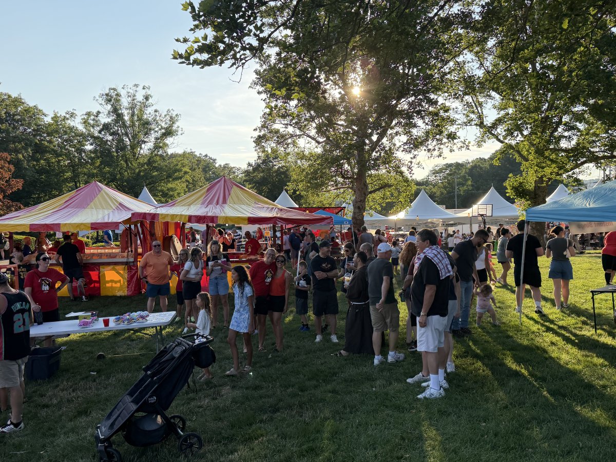 HolyFamilyPGH's tweet photo. photos from first crowds at 2026 Festival! join us through Saturday! https://t.co/aJFPjutSE2