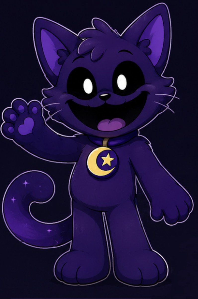 Over20078387's tweet photo. My oc in the universe of smiling critters.
 Yes, I'm pretty banal in terms of design.

Meet the DreamCat.

#Poppyplaytime #SmilingCritters #SmilingcrittersOc https://t.co/Tl9xL9vNn2