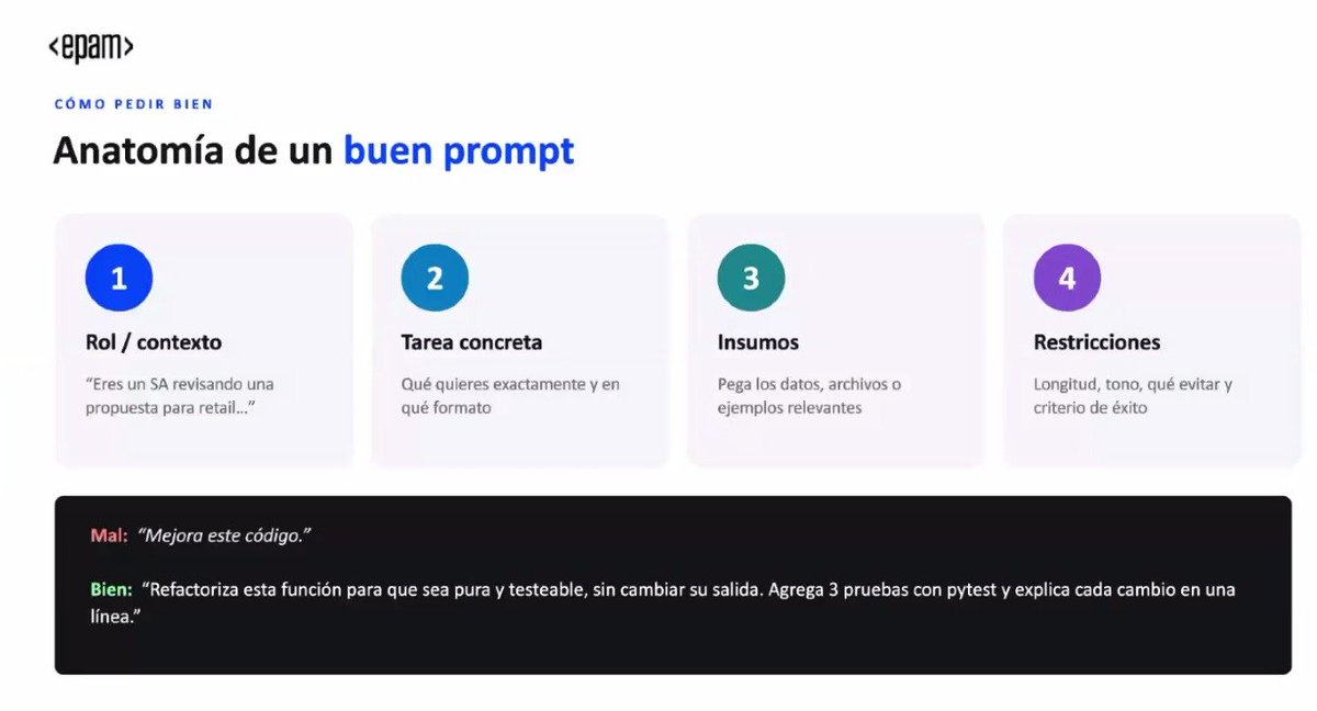 Csoftmty's tweet photo. Sesión en línea con #EPAMMéxico: "From Zero to Flow: Supercharging Your Productivity with Claude". 🖥️
Los participantes descubrieron cómo la IA puede maximizar su productividad.
#IA #InteligenciaArtificial #ClaudeAI #Tecnología #Csoftmty @EPAM_Mexico https://t.co/gZsVc2rT2n