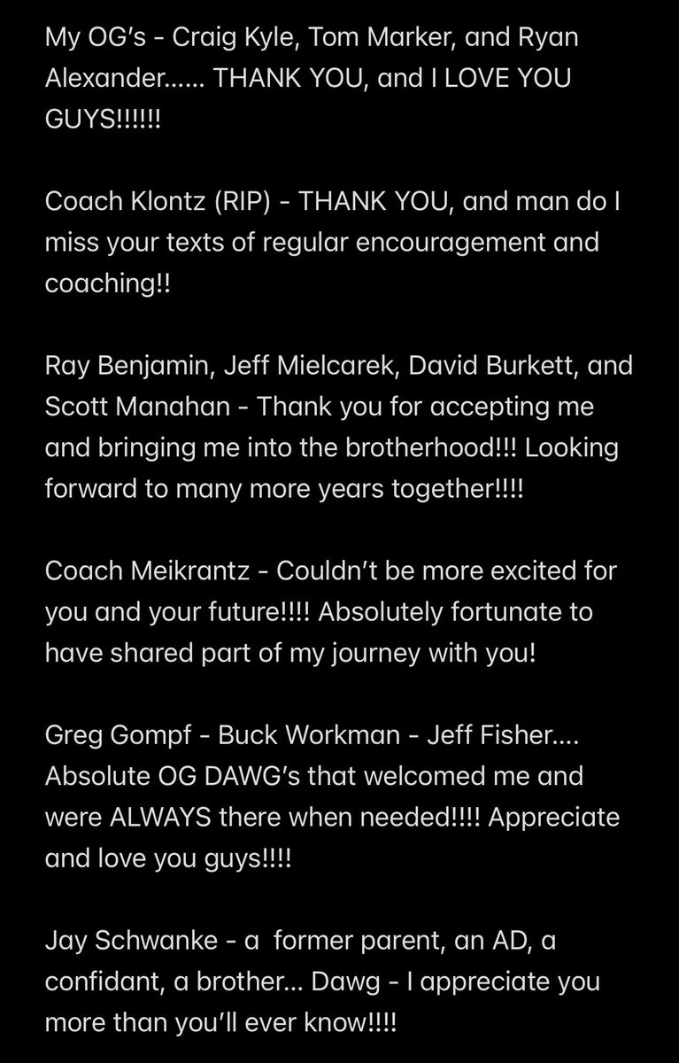 CoachKirbs's tweet photo. THE PEOPLE…. Thank You!!! https://t.co/aWkRPUTG7F