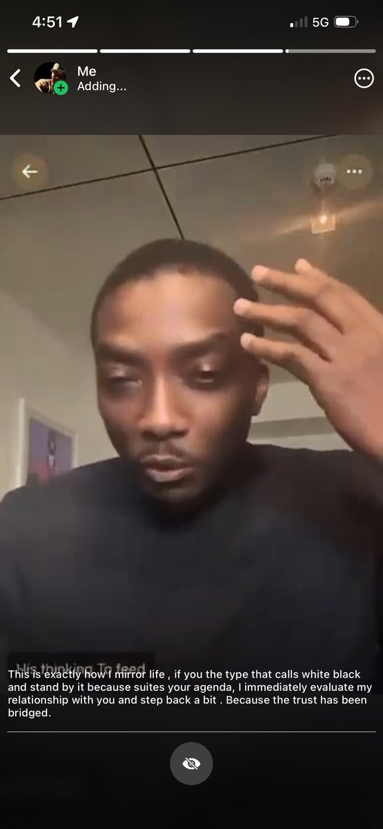 BigGiant007's tweet photo. This is exactiy how i mirror life, if you the type that calls white black and stand by it, because it suites your agenda, I immediately evaluate my relationship with you and step back a bit. Because the trust has been bridged and a boundary has to be established. https://t.co/LNC1xlhc8j