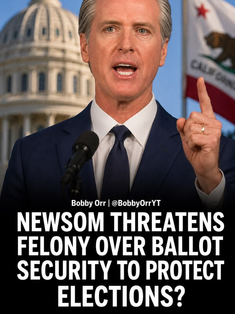BobbyOrrYT's tweet photo. California Gov. Gavin Newsom signed a law making it a felony to seize ballots from a county elections office without authorization. The law followed a Riverside County sheriff’s seizure of over 650,000 ballots last year during a disputed fraud investigat… https://t.co/FhEXI0FkHS https://t.co/XD5IVkmA7w