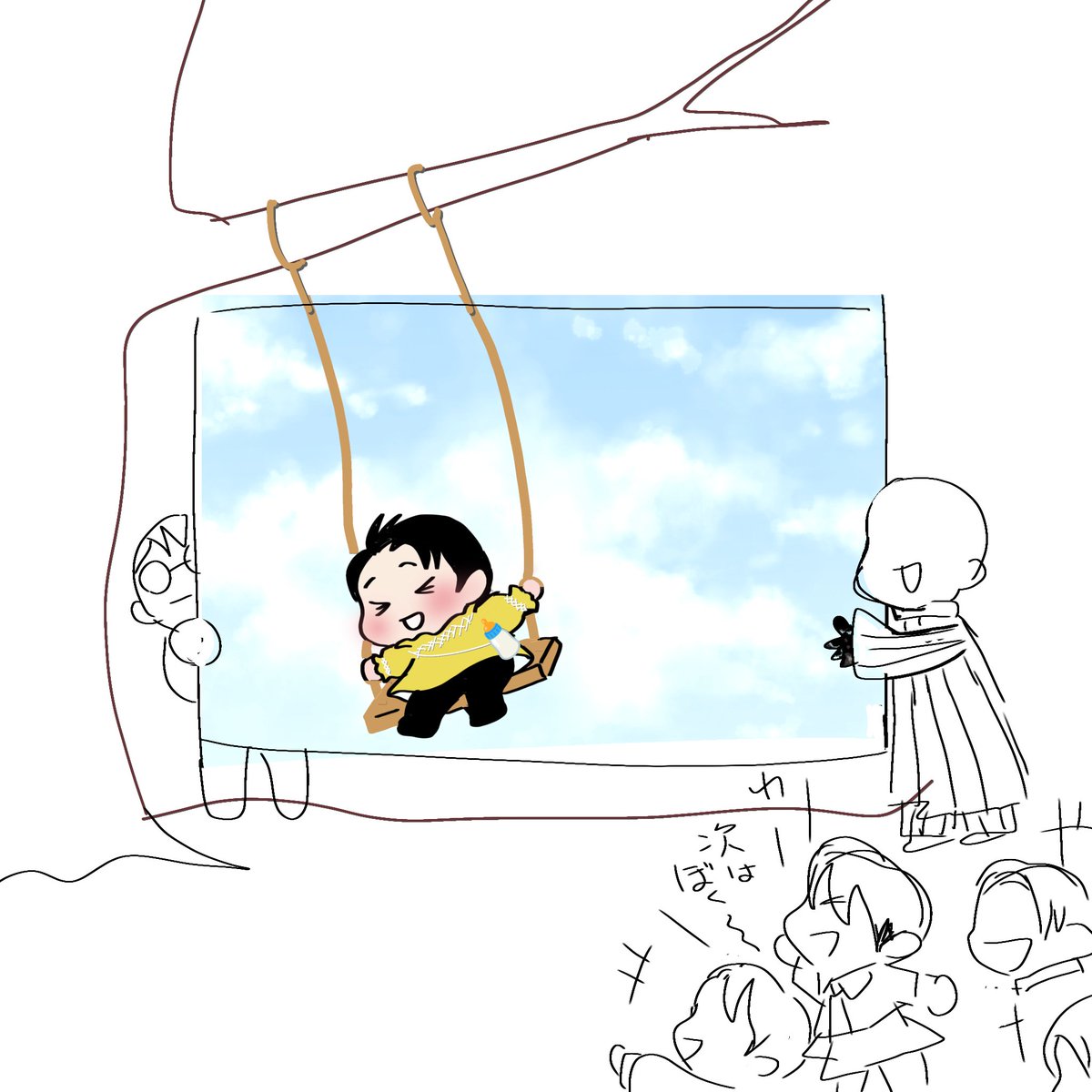 sora_akoshime's tweet photo. @zum_suzuki 他の方への返信用に描いた落書きにプラス🤭
これまた落書きでスミマセン😁
撮影会だったのかしら?🤣 https://t.co/BuVa7HEd1h
