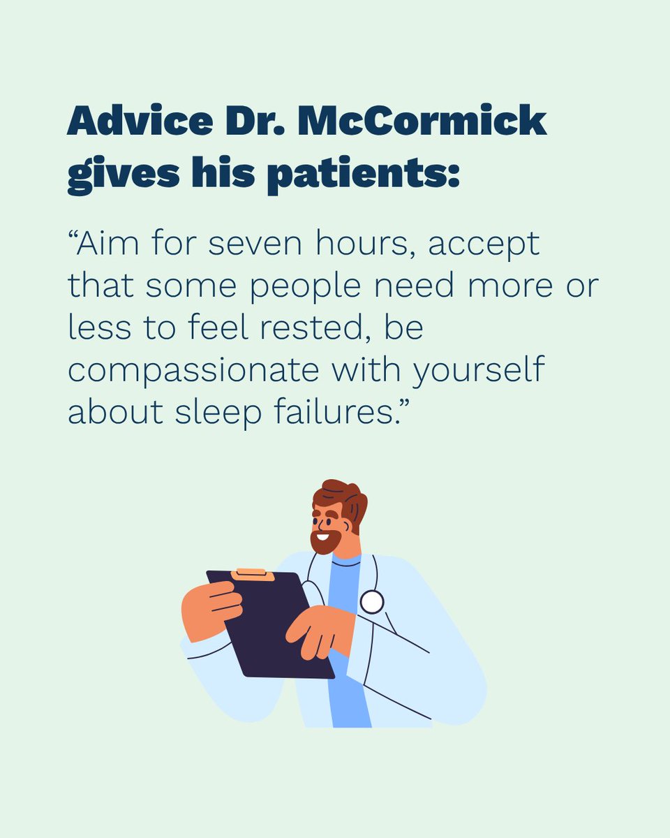 familydoctor's tweet photo. Family physician Dr. Ryan McCormick wrote a @nytimes piece explaining that putting too much emphasis on sleep data can be counterproductive, and that quality and routine matter more than duration. https://t.co/3zLLjSrzMa https://t.co/sQ2yRPQwwi