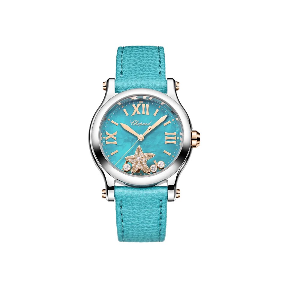 uuuu4289's tweet photo. 新作ハッピースポーツ⌚️
真夏の海のようなターコイズブルーとヒトデ、お魚のキラキラが入って人魚姫みたいなカラーリングが可愛すぎる🩵欲しい！ https://t.co/m4FFNt5Mmf
