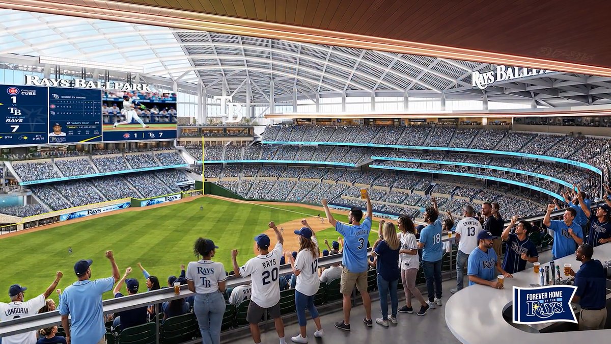 TalkinBaseball_'s tweet photo. Rays have released renderings of the interior of their planned new ballpark

(via @RaysBaseball) https://t.co/j61JbB7g3x