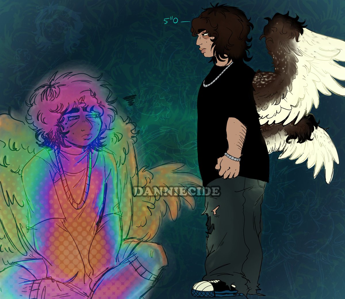 Danniecide's tweet photo. Maksim ,, height thing . Idk (*´-`) https://t.co/IkuzERrVbz