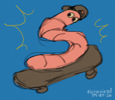 bowvined's tweet photo. 09/07/2026 - cool worm for ~Tammyw00 https://t.co/RLR9x2cYbo