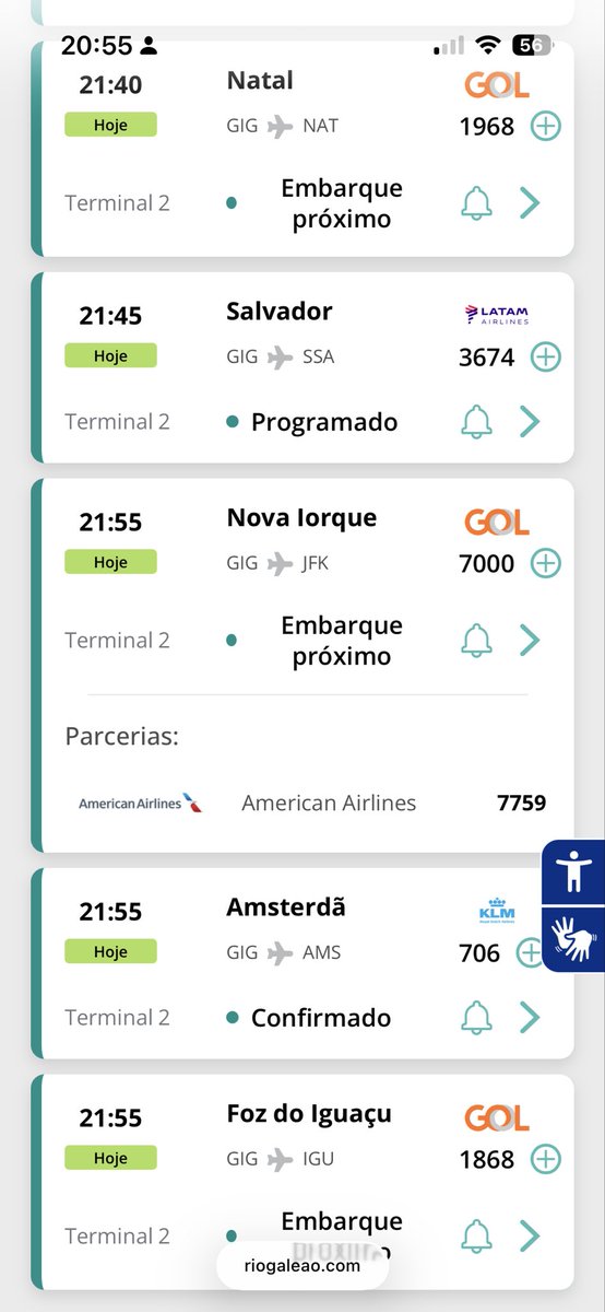 MatheusSMilan's tweet photo. @Brazil_Airways No site da RIOGaleão aparentemente está com “embarque próximo” https://t.co/eE5AzRs9ln