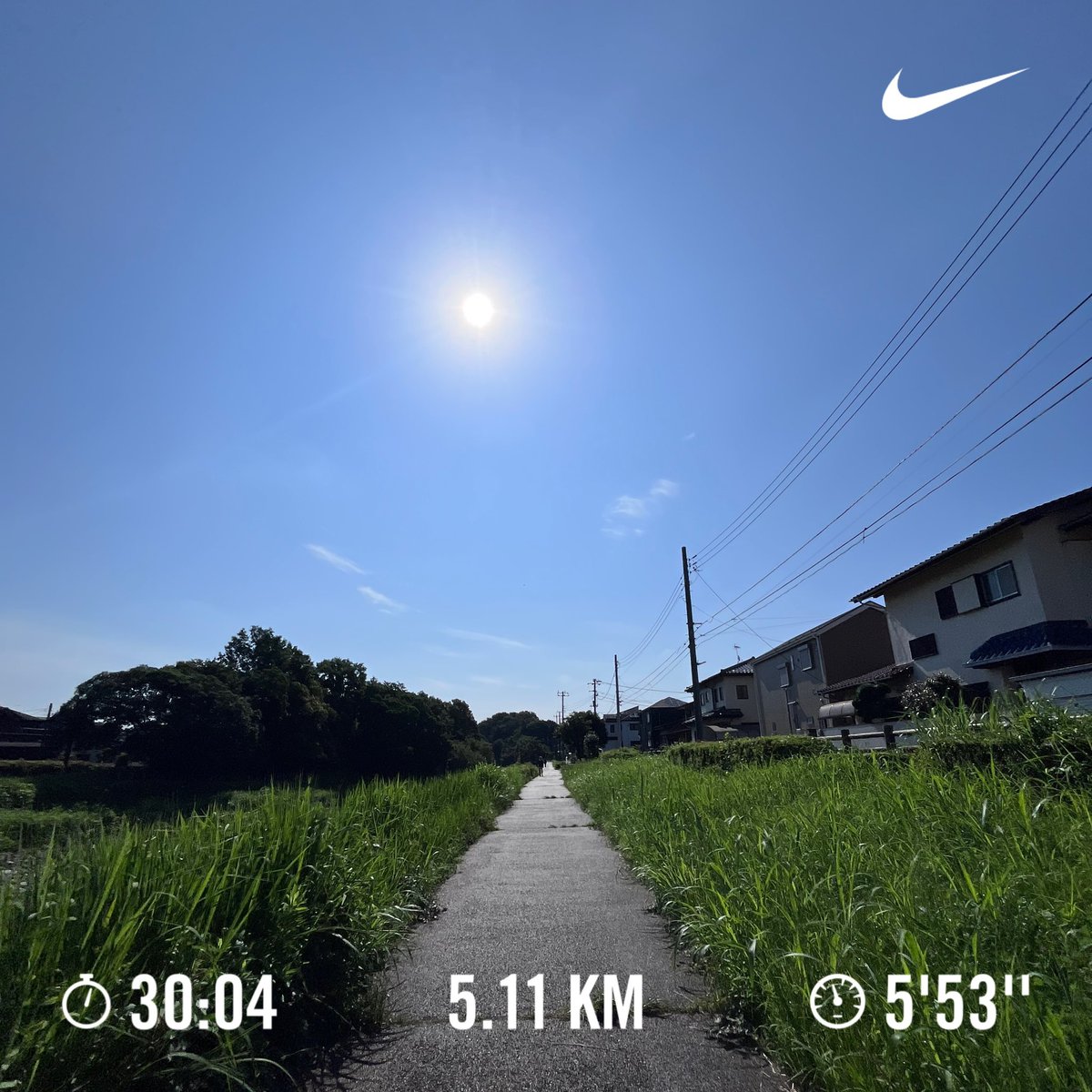 Apolloo72's tweet photo. 晴天の木曜日にちょっと早起きしてテレワークのウォーミングアップ的な30分のランニング😅💦 https://t.co/sk4O98loIv