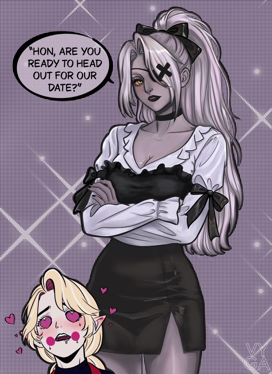 thevygascribs's tweet photo. Vaggi Week Day 2: Outfit
#chaggie #hazbinhotel #vaggiweek2026 https://t.co/J5mKdrVDcY