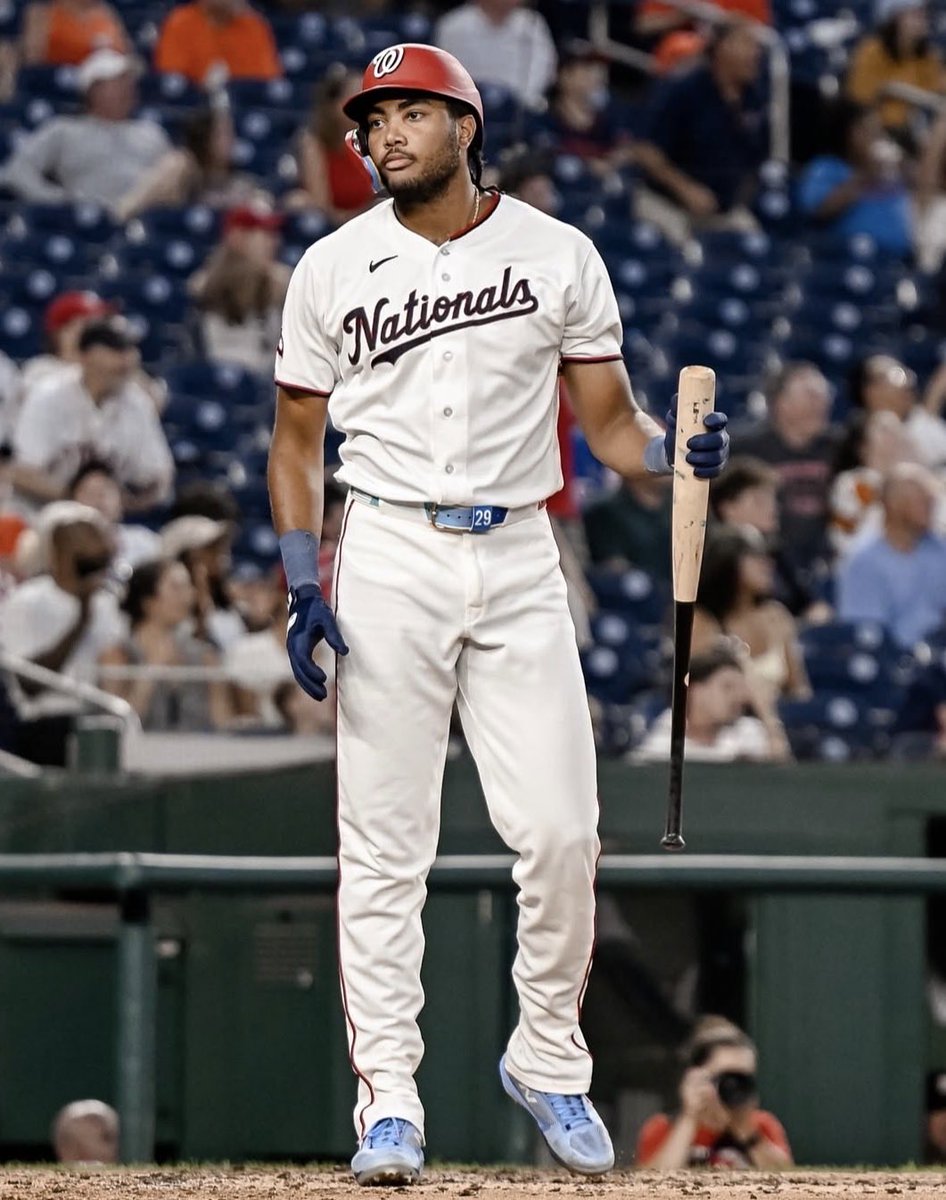 SleeperNats's tweet photo. James Wood has seen 14 pitches tonight.

12 balls
2 strikes
3 BB

He hasn’t swung.

Bonds treatment for 29‼️

#Natitude https://t.co/8qCrnrDZgI