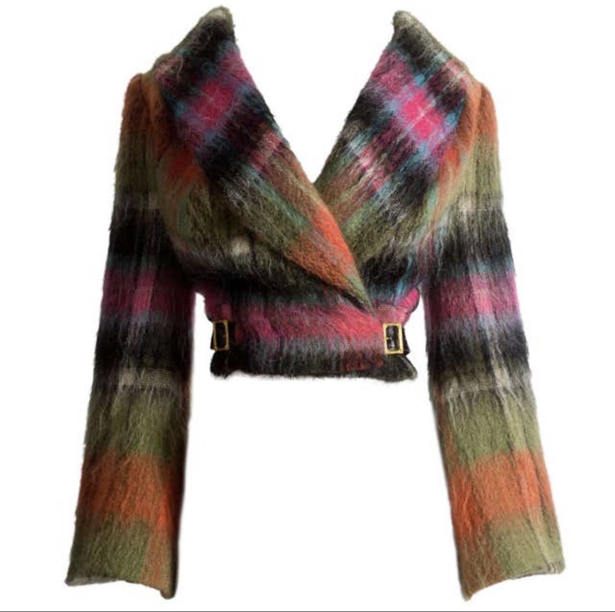 Hellokraze's tweet photo. Vivienne Westwood Tartan Mohair Wool Jacket https://t.co/GXXZbrGRtY