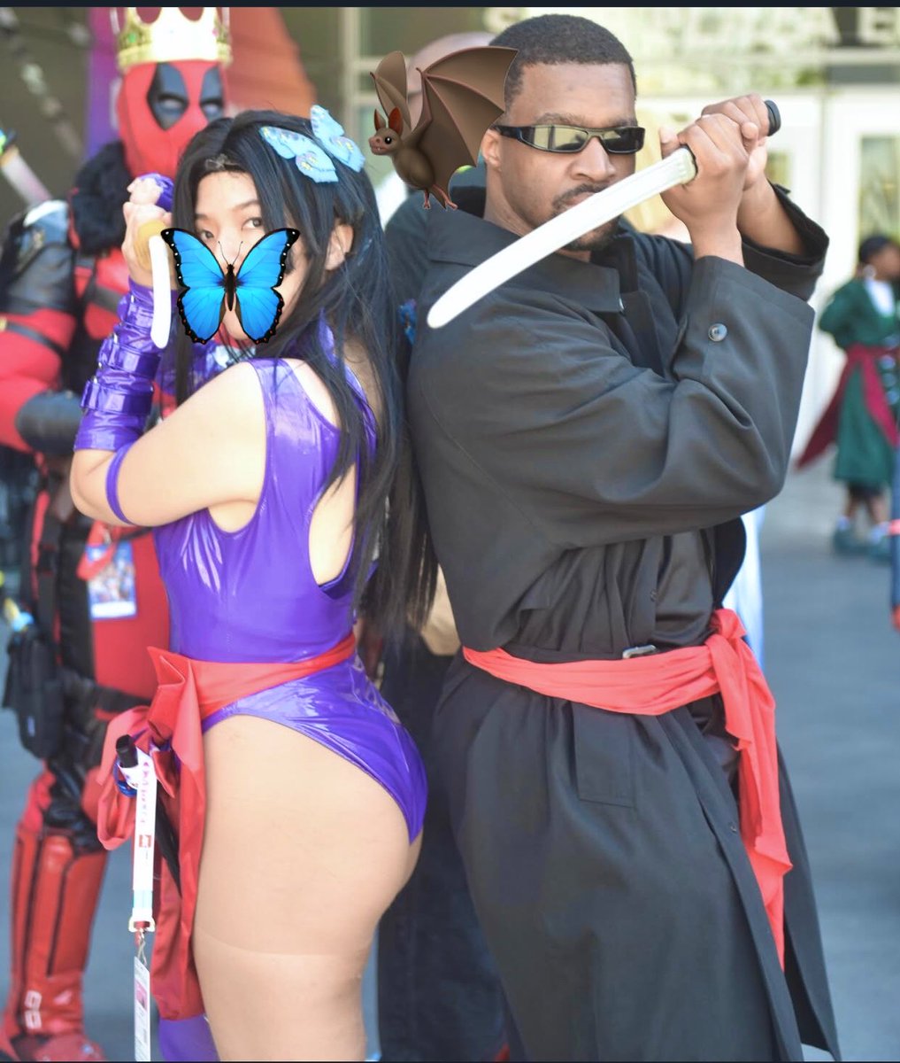 Danbaishi's tweet photo. more of psylocke and blade from Anime Expo 2026 Day 1! and deadpool #psyblade #AX2026 #marvelrivalsㅤㅤ https://t.co/Ecv5Ka7wIv