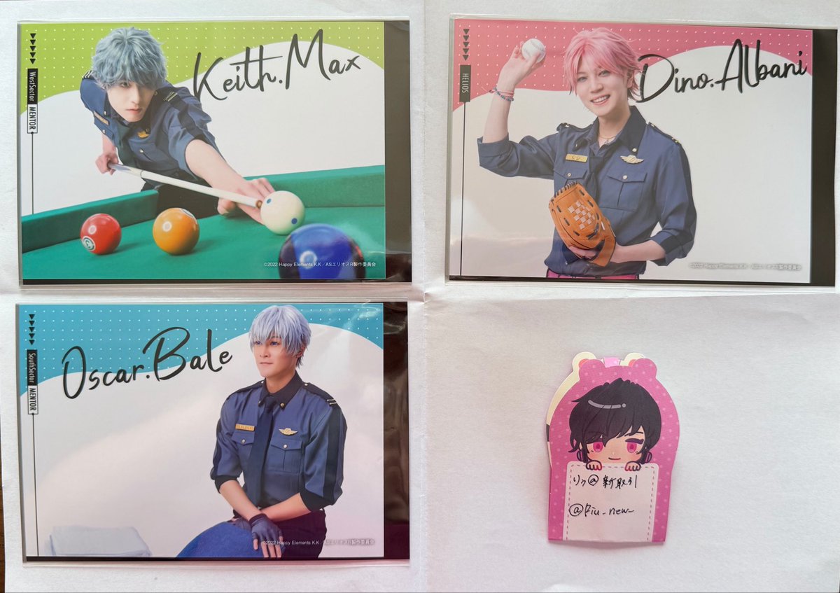 Riu_new_'s tweet photo. 【交換】エリステ ランブロ

譲 ジェイ、ブラッド、キース、ディノ、オスカー
求 フェイス、 シリウス、シャムス

本日公演前後、手渡し可能です。
郵送交換も可能です。
お気軽にお声掛けください。 https://t.co/6XIQlZZFbS