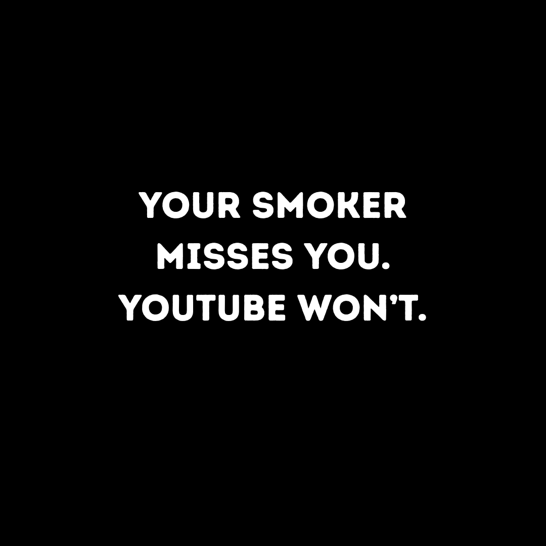ddrbbqsupply's tweet photo. Your smoker misses you.
YouTube? Not so much.

Those ribs aren’t going to smoke themselves—and that playlist you saved last week? Still won’t make you a pitmaster.

🔥 Time to close the tab and open the lid.
🛠 Ready to cook for real? Gear up with us.

#YourSmokerMissesYou #BBQRealLife #ClickLessCookMore #DDRBBQSupply #OffsetOverAlgorithm