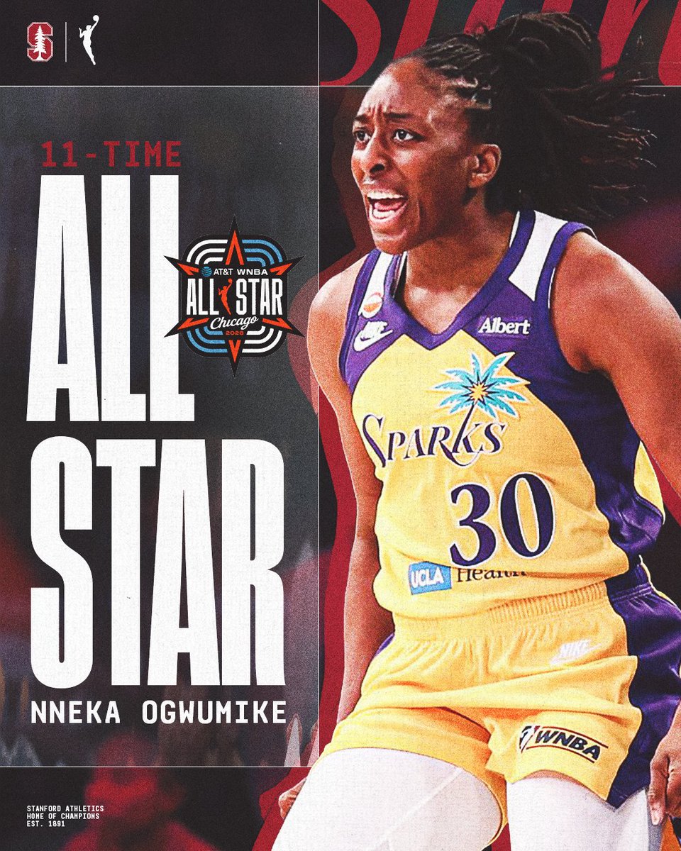 StanfordWBB's tweet photo. 11-time All-Star has a pretty nice ring to it 🌟

🗞️ https://t.co/Bysp9VRQxE

#GoStanford | @WNBA https://t.co/UnpeoSf3E2