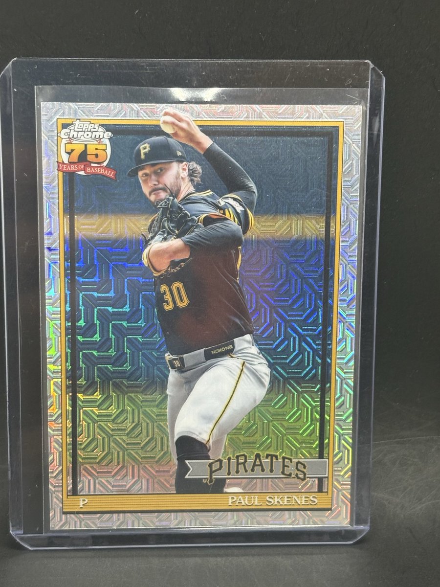 LUCKISASKILL's tweet photo. Check out 2026 Topps Series 1 - 1991 Topps Chrome Silver Pack Mojo Paul Skenes #91C-39 https://t.co/QZu6TEs6JF #eBay via @eBay https://t.co/aUUnqen27x