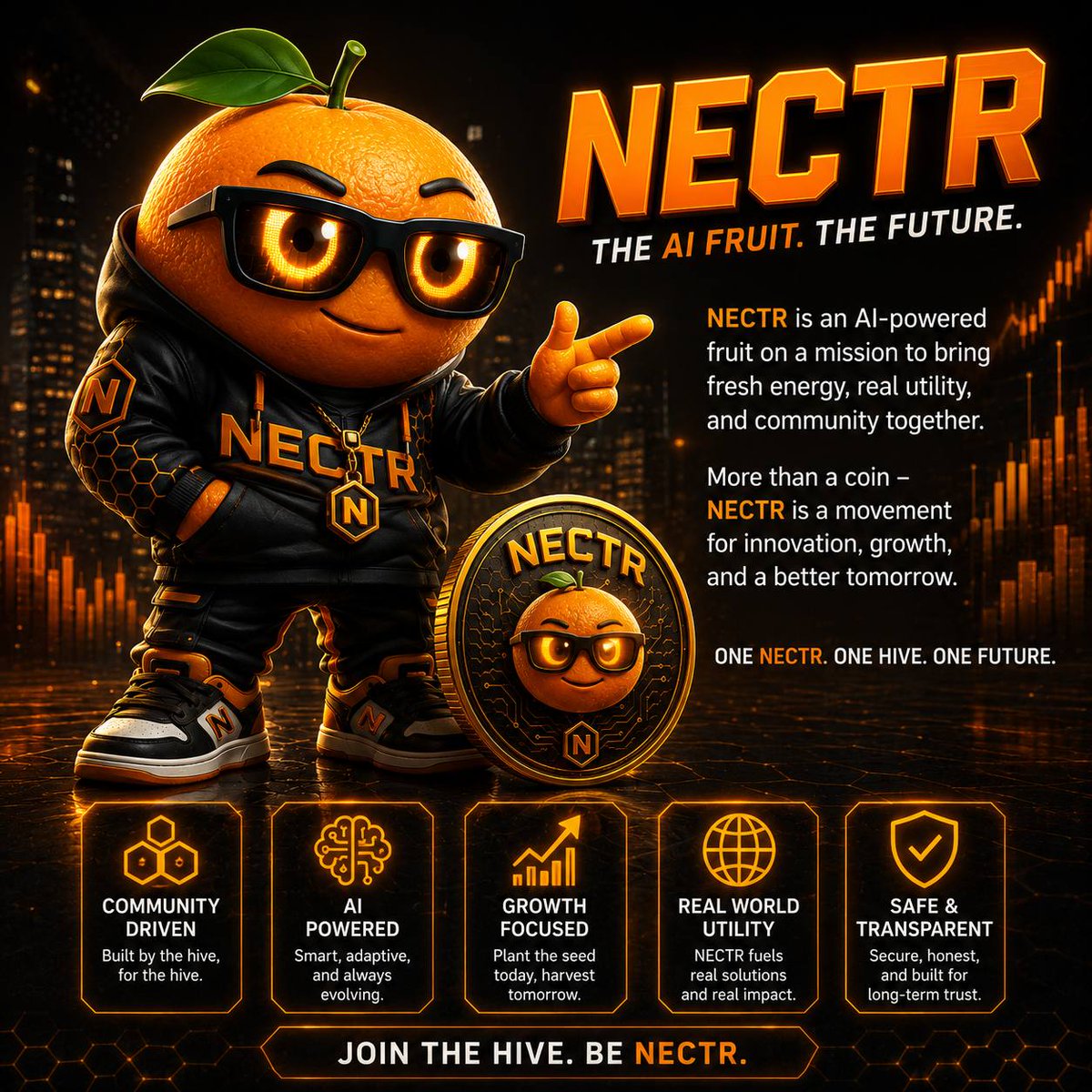 0xmytho's tweet photo. 🚨 BIG NEWS 🚨

Something sweet is coming... 🍊

We're officially dropping NECTR.

NECTR is more than just another meme coin, it's an AI-powered community with a long-term vision. We're here to prove that lasting projects are built on transparency, consistent development, and an active community, not empty promises or hype.

Our mission is to build a recognizable AI brand with real utility while growing the NECTR ecosystem together. From day one, every holder is part of the journey and every voice matters.

This is just the beginning.

🍊 AI-powered.
🍊 Community-driven.
🍊 Built for the long term.
Join our Telegram community and be part of the journey from day one:
https://t.co/Jzz2vbccMd
Follow us, stay tuned, and don't miss the launch.

#NECTR #Solana  #Memecoin #Web3