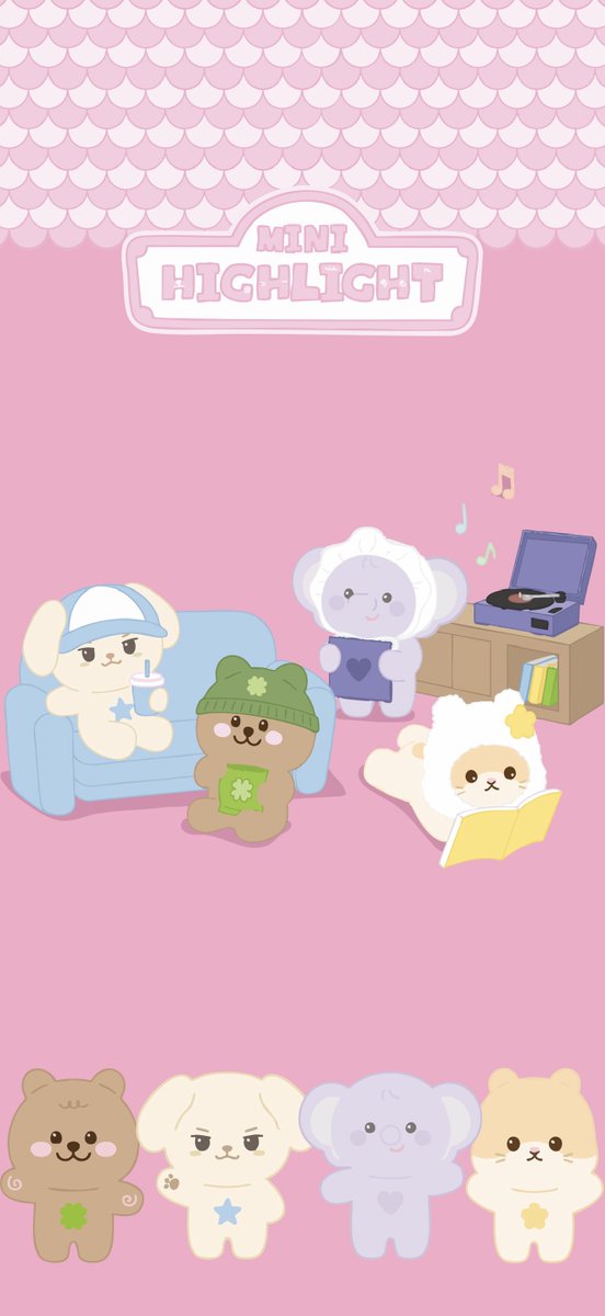 yourb2utylight_'s tweet photo. mini highlight dolls phone wallpaper ver. 2 in 4K 
(also seobie’s name fixed😅) 🥰 https://t.co/0kkzOtsHmI