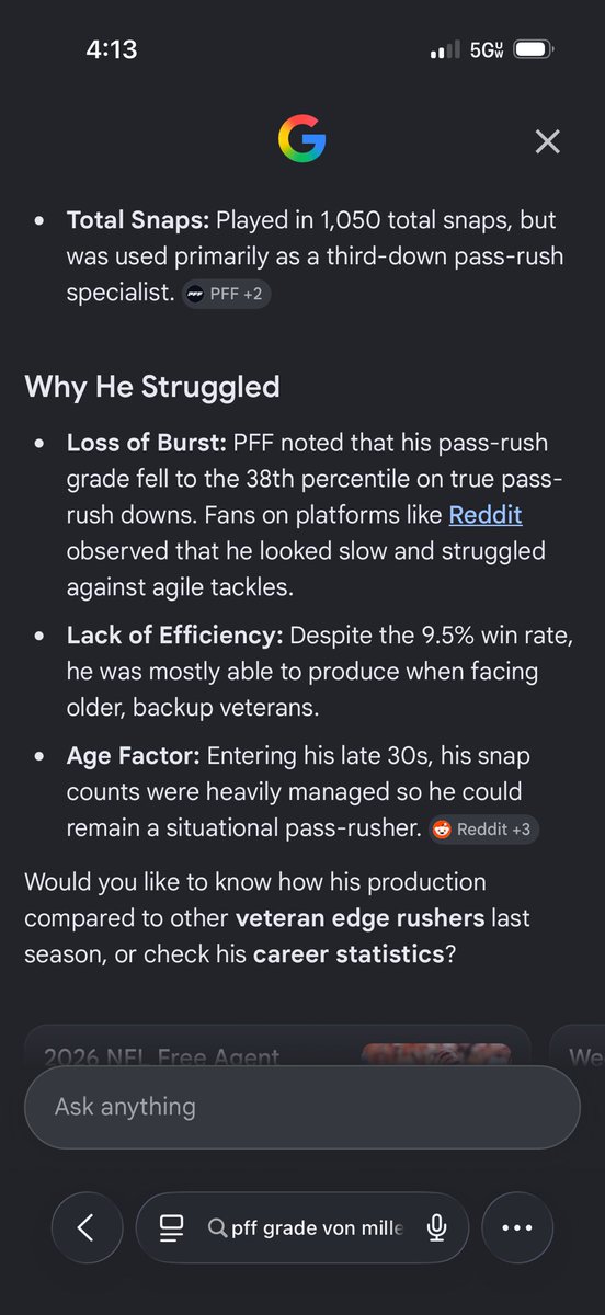 Dan2098266Dan's tweet photo. @jtkjuice2x @Jlr2594 @jtuck151 His pass rush rate was in the bottom third of football while his run defense bottom 5% 
6 out of 9 sacks were vs backup ot 
Bro was brutal most the year https://t.co/MxHd6XbUEk