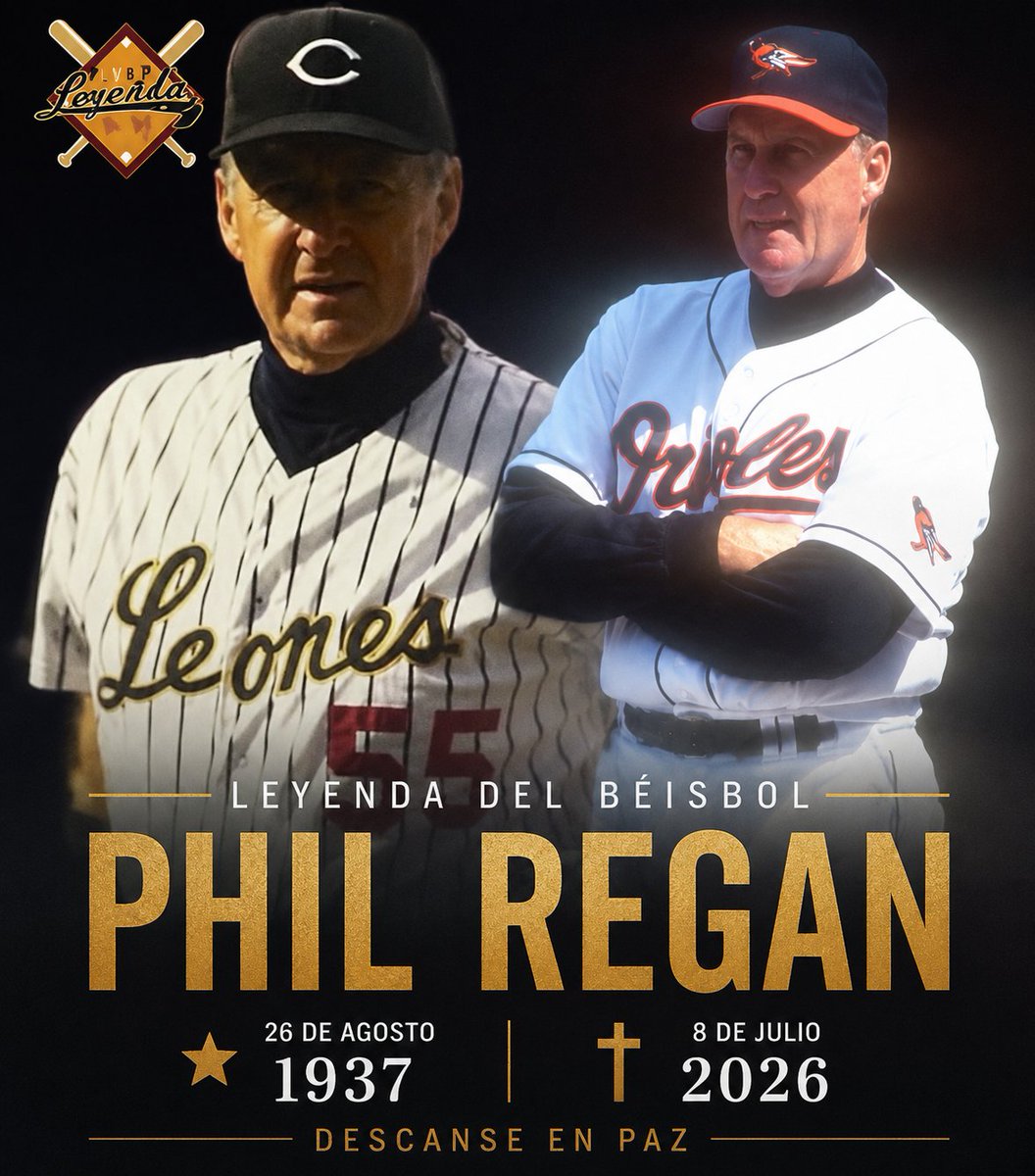 noeliaizarza's tweet photo. Hoy falleció Phil Regan, una leyenda del béisbol venezolano y, para muchos, uno de los mejores managers importados que pasaron por la LVBP. Su partida me hizo recordar una historia muy personal.

Como muchos saben, pasaron muchísimos años para que mi equipo, los Cardenales de Lara, consiguiera su primer campeonato. Para lograrlo tuvo que derrotar en la final a los Leones del Caracas, dirigidos precisamente por Phil Regan, quien vivía una de las mejores etapas de su carrera en Venezuela. Fue una serie inolvidable para mi. Los Cardenales por fin lograron quitarse la pava y, a partir de allí, llegaron otros títulos que hoy forman parte de mis recuerdos más bonitos de infancia y juventud, compartiendo el béisbol con mis amigos.

Cuando emigré a Estados Unidos, a la ciudad de Baltimore, justo cuando comenzaba la era del legendario Camden Yards. Me convertí en fanática de los Orioles y empecé a asistir con frecuencia al estadio.

Cuál fue mi sorpresa al descubrir que Phil Regan también sería parte de ese equipo como coach durante una de las épocas más memorables de la franquicia, la de Cal Ripken Jr. y su histórico récord de juegos consecutivos.

Pero la historia no termina allí. En aquel entonces, Phil Regan tenía una pareja venezolana que resultó ser amiga de mi mamá en Baltimore. Gracias a esa coincidencia y a esa amistad, tuve la oportunidad de disfrutar muchísimos juegos en Camden Yards, sin imaginar que años después terminaría trabajando como periodista deportiva.

Viéndolo en retrospectiva, muchas de las experiencias que despertaron y fortalecieron mi amor por el béisbol estuvieron, de una u otra forma, ligadas a Phil Regan, sin que yo lo supiera en ese momento.

Hoy, al conocer la noticia de su fallecimiento, quise compartir esta anécdota con ustedes. Descanse en paz, Phil Regan.