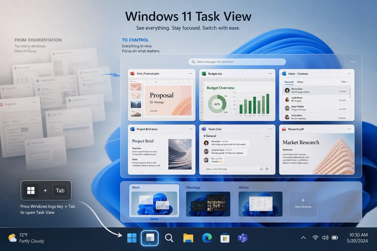 windowsforum's tweet photo. 🪟 Task View isn’t “small,” it’s Windows multitasking rehab. When Microsoft hides it, you feel the drag—virtual desktops are the real productivity “keep calm and resume.”
https://t.co/MsKsezUXOa
#TaskView #Windows11 #Multitasking #VirtualDesktops https://t.co/vkhScDJUky