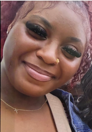 BaltCoPolice's tweet photo. #missingjuvenile #helplocate Chassidy Harewood missing from Essex. 5'2", 230 lbs. Last seen: 7/8/2026 at 0819 hour.  Wearing: Black bonnet, blue t-shirt, black shorts, black sneakers, couple of duffle bags. Any information please call Essex Precinct 410-887-0220 or 410-887-2222 https://t.co/UWCD2ijiNH