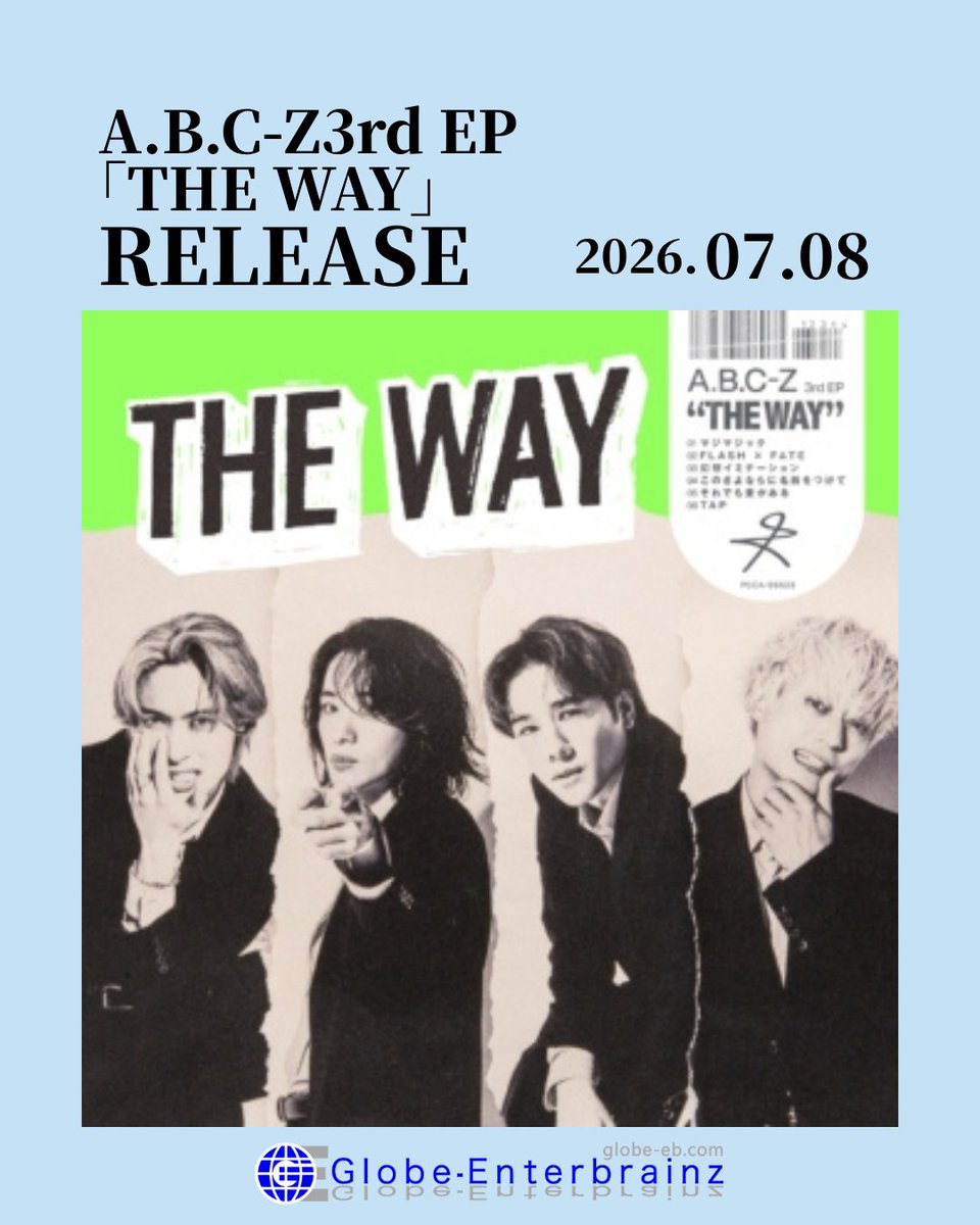 tw_globe's tweet photo. 8日は、A.B.C-Z3rd EPに収録される「 #マジマジック 」の先行配信日。リード曲という扱いもありがたいし、先行配信も嬉しいしMVも作っていただき、もうどの様に言えばいいか分からない程の感謝×2！
#ABCZ #ABCZ_THEWAY
https://t.co/Zg8qKaxaXt https://t.co/AhPBbuqANq