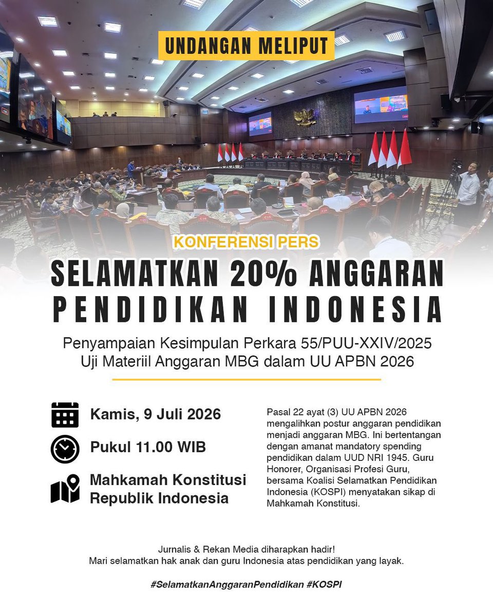 penduduk_lokal_'s tweet photo. Hari ini kita pengumpulan kesimpulan di MK. Temen temen dari media atau siapapun boleh hadir.

Kita kawal putusan yang secepat cepatnya &amp; seadil adilnya, sesuai janji mahkamah ✊ https://t.co/uoUNOaVkWe