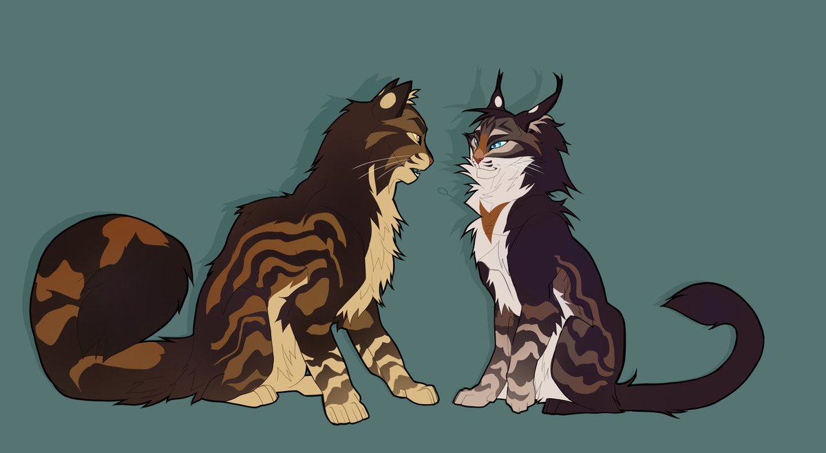 totallynotgoldi's tweet photo. brotherly quarrel #warriorcats https://t.co/1UZV6j9DPS