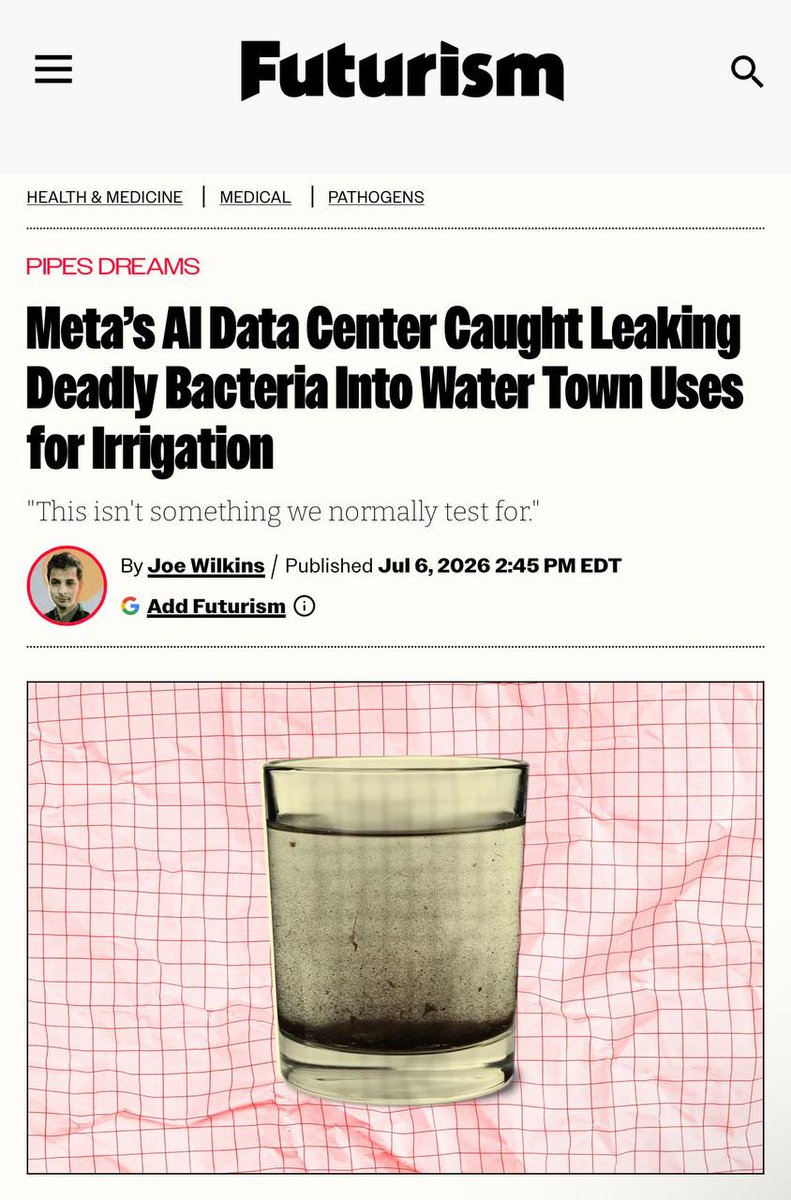 HKaerialX's tweet photo. The rare bacterium known as Cupriavidus gilardi, is “a bizarre pathogen to find in any wastewater, even that coming from a data center." https://t.co/aGcSqdK2gh