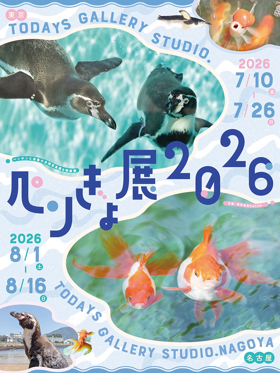 _98pen's tweet photo. お久しぶりです！
ペンぎょ展に今年も参加します⭐️

下田海中水族館のフンボとオウサマの写真を展示します🐧

グッズ販売はミニチュアやもろもろ、過去作品も特別価格で大放出🌋

見に来ていただけると嬉しいです⭐️

 #ペンぎょ展 
 #ペンぎょ展2026 https://t.co/BRX5gWsvsV
