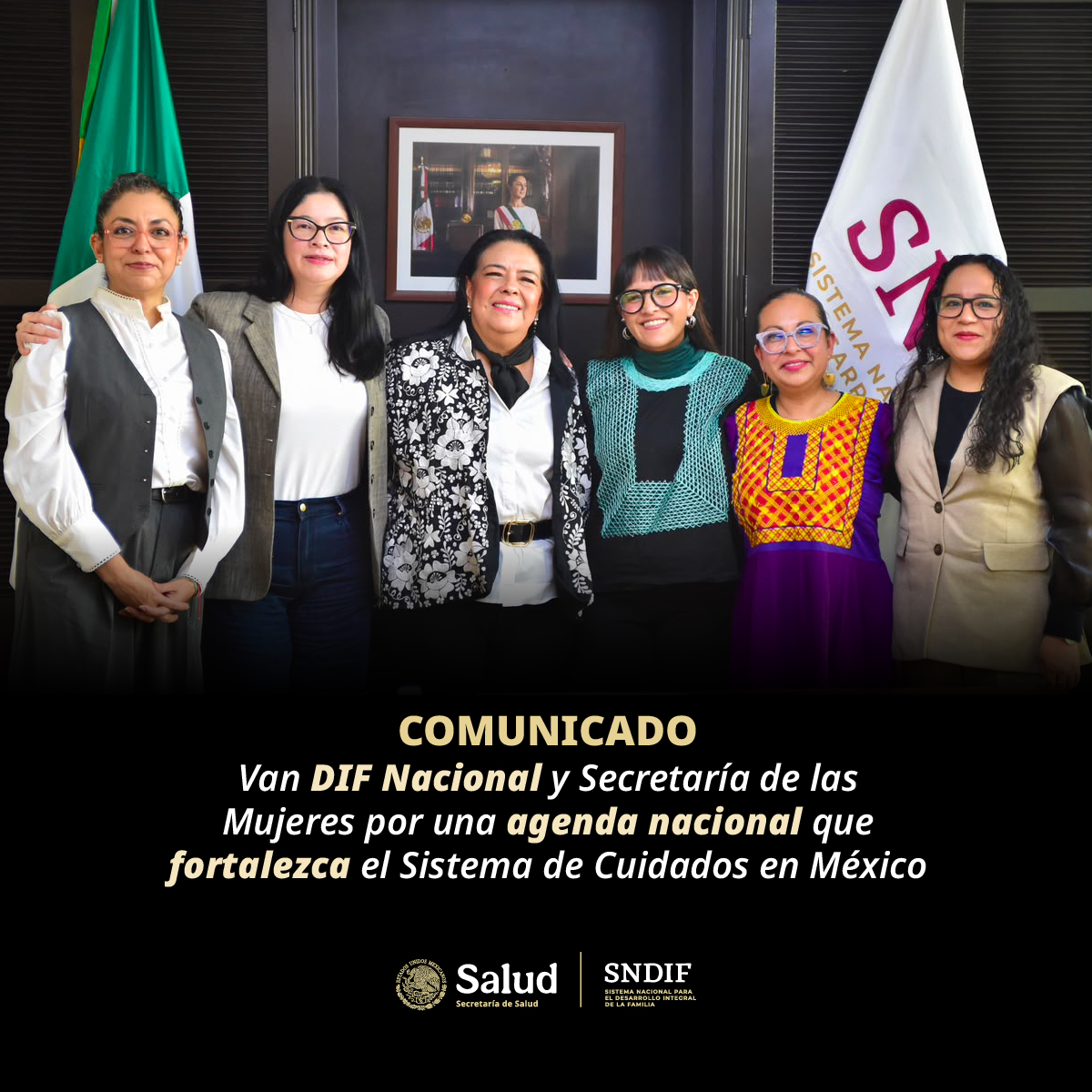 DIF_NMX's tweet photo. #ComunicadoSNDIF 📰

Van DIF Nacional y Secretaría de las @mujeresgobmx por una agenda nacional que fortalezca el Sistema de Cuidados en México. 

➕Lee la nota completa en: 
https://t.co/YiNrXwXrar

#SistemaDeCuidados https://t.co/X5n2dzMxUf