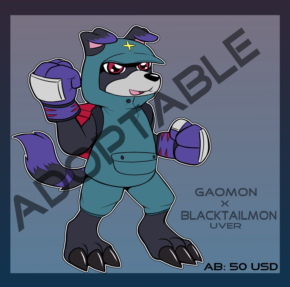 Grumpy0te's tweet photo. ✨ DIGIMON ADOPTABLE ✨

[Gaomon x BlackTailmon Uver.]

•AB: 50 usd

🔽 More info in replies 🔽

#gaomon | #blacktailmon | #digimonoc | #adoptable | #adoptables https://t.co/83qx8fe2sh