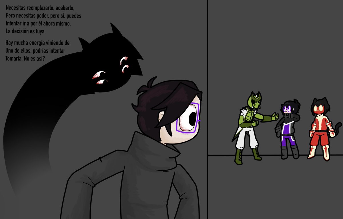P6768017Papyrus's tweet photo. Victor, Joshuk y Kakui fueron enviados a detener un grupo de criminales, originalmente mandarían solo a Joshuk, pero al enterarse de que los criminales tenían poderes, decidieron mandarle compañía…  pero algo los estaba siguiendo 

[#OPA #OlvidadosPorAndromeda] https://t.co/M2yzPMhEqU